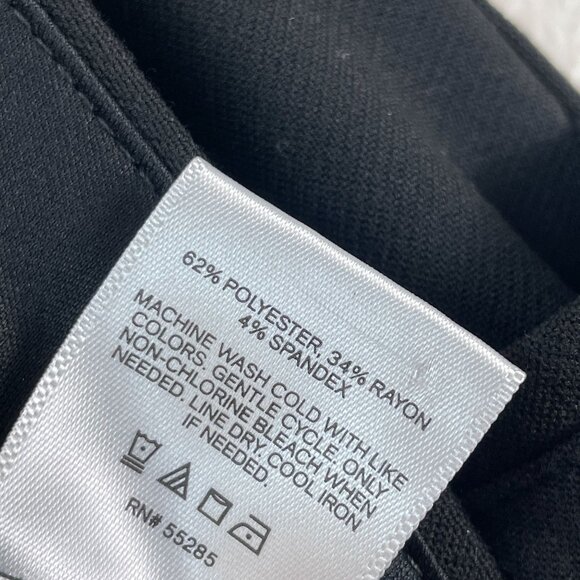 Express Womens 4 Short Black Columnist Boot High Rise Dress Pants Trousers - Picture 7 of 9